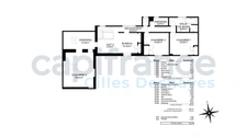Maison 172 m² habitables, 187 m² au sol, sur un terrain arboré de 1 395 m² en Zone U.