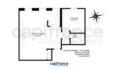 Avallon (89200) - T2 58.13m² + Grenier Aménageable (75.40m²) + Cave (29.45m²)