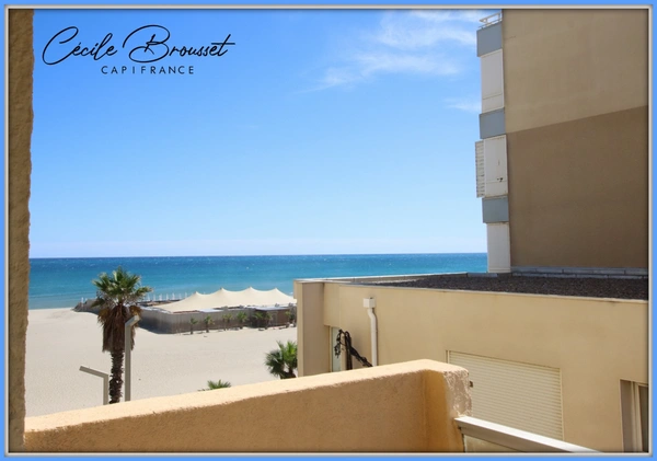 Appartement à vendre CANET EN ROUSSILLON – T2 EN FRONT DE MER AVEC VUE MER