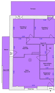 Appartement de plain-pied, en RDC d'une maison, à vendre à SEYSSEL (01), avec terrasse, à 40 mn d'Aix-les-Bains, 50 mn de Genève et 1H30 de Lyon.
