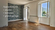 Au cœur du village de Chindrieux (73) – Ensemble immobilier avec appartement d'env. 134 m² à rénover, studio d'env. 32 m² rénové et grand garage