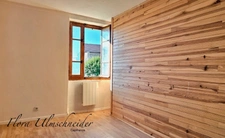 Maison mitoyenne + annexe en pierre à vendre à VIONS en CHAUTAGNE, avec cour et terrain - env. 35 mns d'Aix-les-Bains et env. 50 mns d'Annecy