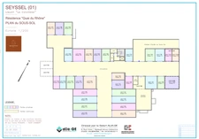 Appartement T3 de 67,31m² à vendre à SEYSSEL (01) avec terrasse et proche du Rhône. En train à 1 heure de Lyon et 45 mn de Genève.