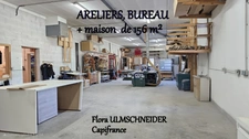 ATELIER, STOCKAGE, BUREAU à vendre MAGNIEU (01) avec logement de fonction + terrain proche de BELLEY à env. 1H30 de Lyon et de Genève