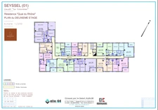 Appartement T3 de 67,31m² à vendre à SEYSSEL (01) avec terrasse et proche du Rhône. En train à 1 heure de Lyon et 45 mn de Genève.