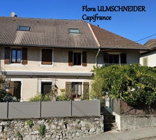 Authenticité et espace : grande maison mitoyenne en pierre avec 5 chambres à vendre à CHINDRIEUX avec garage et terrain proche du lac du Bourget