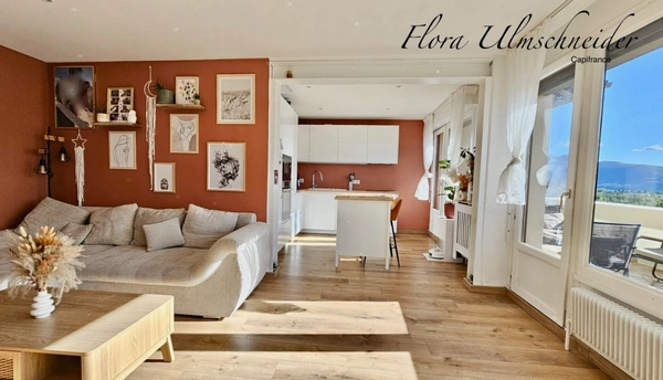 Appartement T4 à vendre à CHINDRIEUX (73) avec terrasse et vue lac du Bourget, cave et place de parking à 25 mns d'Aix-les-Bains
