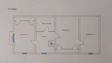 A Lembeye, sur un terrain de plus de 3000m² Maison de 185 m²  5 chambres et une belle dépendance 