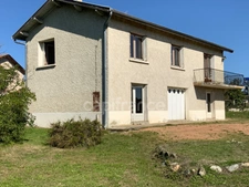 A SAINT GERMAIN LAVAL (42) MAISON  de 120 M2  avec terasse TERRAIN de 3 HA  et BATIMENT de 75 M2