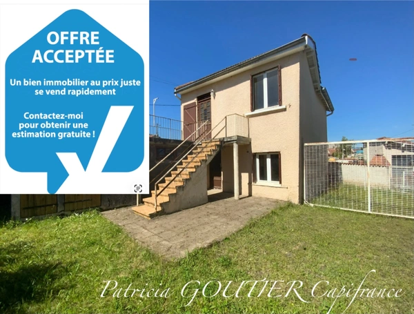 A SAINT ROMAIN LE PUY (42). MAISON individuelle  de  68 M2 A RENOVER  au BORD DU CANAL et VUE SUR LE PRIEURE