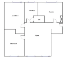 Appartement à vendre 3 pièces RENNES (35) Jeanne d’Arc / Michelet – Appartement T3 traversant de 58 m² – cave – métro ligne B 