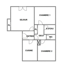 Appartement à louer 3 pièces RENNES (35) rue montaigne