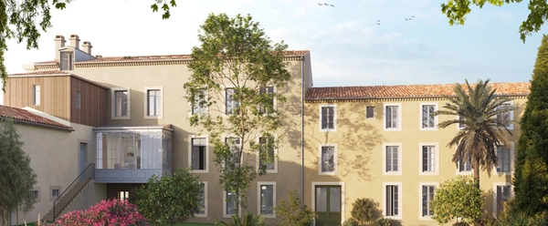 Appartement T2 Carcassonne 38,50m2 avec terrasse de 15,85m2 en R+3