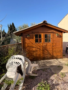 Maison plain-pied à RIEUX MINERVOIS 78m2 habitables, un  gite de 50m2 sur terrain 725m2, piscine