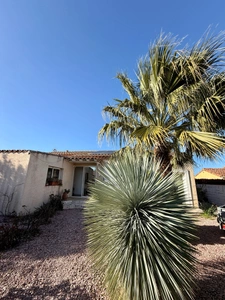 Maison plain-pied à RIEUX MINERVOIS 78m2 habitables, un  gite de 50m2 sur terrain 725m2, piscine