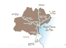 Appartement à vendre 2 pièces St Pierre la mer (11) T2 40,58m2 terrasse 12,25m2 2 places de parking Vue mer