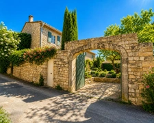 Mas de village avec jardin et piscine dans un hameau de Murs à 7 minutes de Gordes