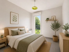 Grasse – Appartement T3 de 60 m² avec terrasse, garage et parking 
