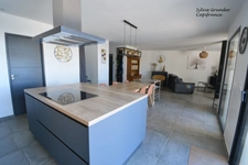 Contemporary 6-room house with swimming pool and view of the olive pond