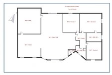 Pavillon Plain pied, 3 chambres, 2 sdb, 950 m² de terrain