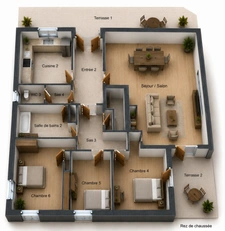 Maison familiale au coeur de Doué la Fontaine - Potentiel de 6 chambres 