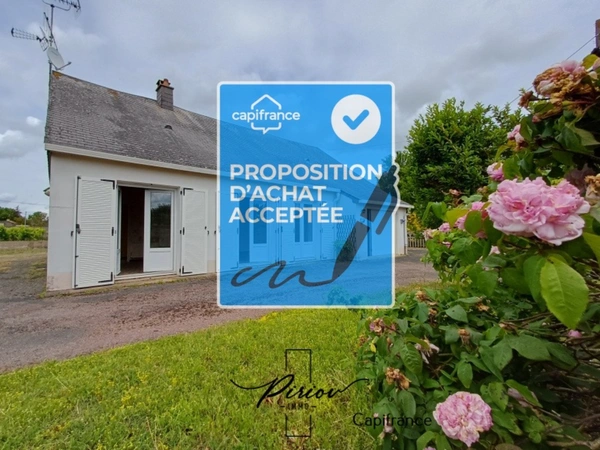 Pavillon plain pied, 3 chambres, 1230 m² de terrain clos de murs