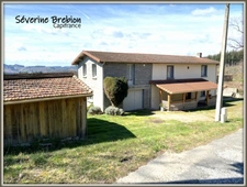 Maison à vendre 4 chambres, garage, terrain petit étang, VISCOMTAT (63)