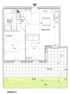 MOULIN A VENT - Appartement 2 pièces avec 36m2 d'exterieur - Garage