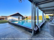 Maison contemporaine à vendre 7 pièces VIRY (74) secteur résidentiel paisible - 167 m² habitables (230 m² au sol), terrain clos 1417 m² - piscine - 9 places de stationnement