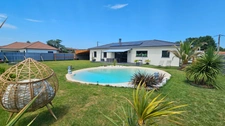 Maison à vendre 6 pièces avec jardin , garage et piscine OURSBELILLE (65)