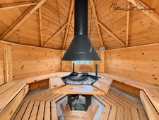 à vendre LIMEYRAT – Maison T4 sur terrain clos et arboré de 3 250 m²/kota finlandais en bois 