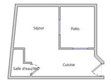 Studio MEUBLÉ 26 m² + cour privative – centre Pau Foirail - Halles – prêt à louer