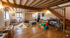 Maison avec Extension et Grange attenante aménagée à Vendre Escoubes.