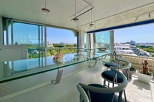 Panoramic view of the sea and resort