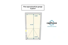 Sea view, 1 bedroom + 1 cabin, with garage included