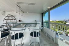 Panoramic view of the sea and resort
