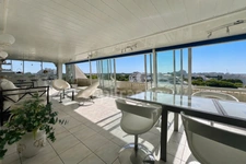 Panoramic view of the sea and resort