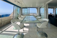 Panoramic view of the sea and resort