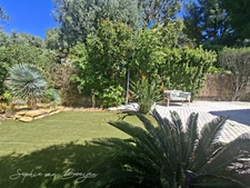 House for sale in CEYRESTE (13), village within walking distance, sea view, 3 bedrooms, terrace, garden, carport, workshop 