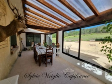 Maison de plain-pied - 5 pièces - 3 chambres - SAINT PIERRE D'EYRAUD (24) - Terrain 35251 m²