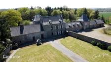 Dpt Morbihan (56), à vendre QUELNEUC manoir propriété d'exception - Terrain de 27 103 m²