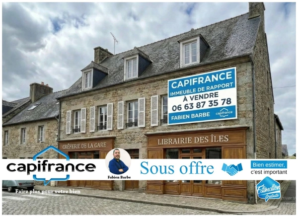 Immeuble de rapport avec local commercial + appartement – Rentabilité 8 % – GUER (56) – Saint-Cyr Coëtquidan