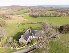 Elegant 18th Century House with panoramic views.  Nestled between Collonges La Rouge and Martel