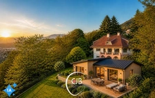 Saint-Alban-Leysse maison avec piscine, superbe vue et terrain de 2965 m²
