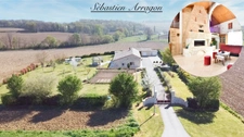 Propriete en pierre à vendre 8 pièces CANCON (47)