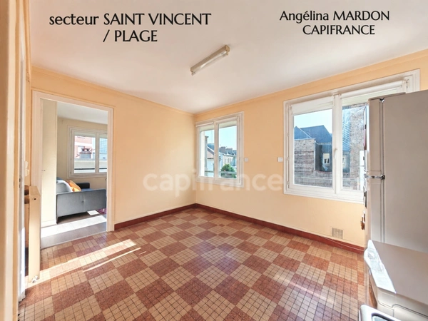 A vendre T2/T3 de 41 m² + cellier – Le Havre (SAINT-VINCENT / PLAGE) – Syndic bénévole