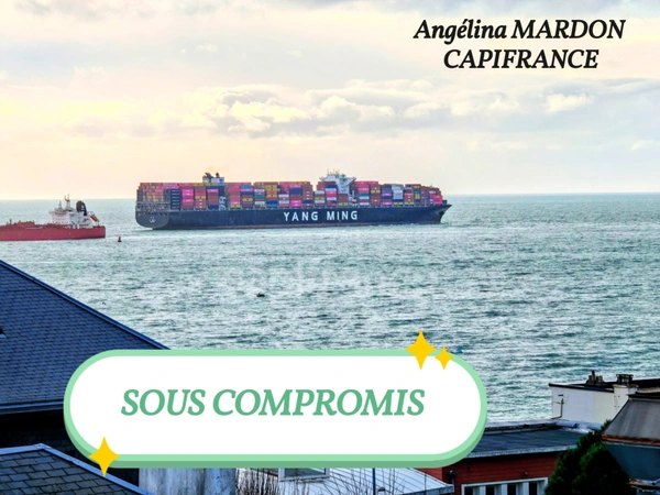 Authentique Maison T4 du XIXe siècle – Secteur Saint-Vincent au Havre de 107 m² + Cour Sud 40 m² et Échappée MER