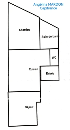 INVESTISSEMENT LOCATIF – T2 loué de 41 m² + cellier – Le Havre (SAINT-VINCENT / PLAGE) – Syndic bénévole