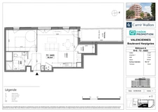 Appartement 2 pièces VALENCIENNES-CENTRE de 50,5 M² AVEC TERRASSE DE 10 M²