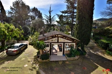 CUERS - PROVENCAL MAS STYLE VILLA 7 ROOMS INCLUDING 4 BEDROOMS AND 1 OFFICE - HUGE GARAGE - LARGE STORAGE - LANDSCAPED GARDEN 2272 M² WITH SWIMMING POOL, JACUZZI AND POOL HOUSE